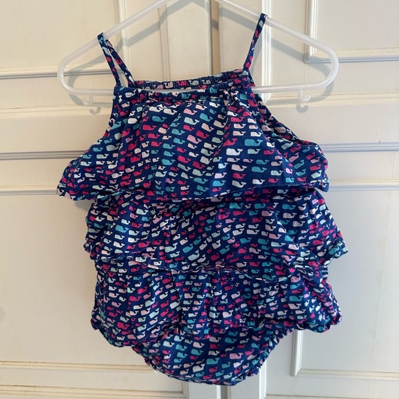 Vineyard Vines for Target Whale Ruffled Romper - Picture 3 of 8